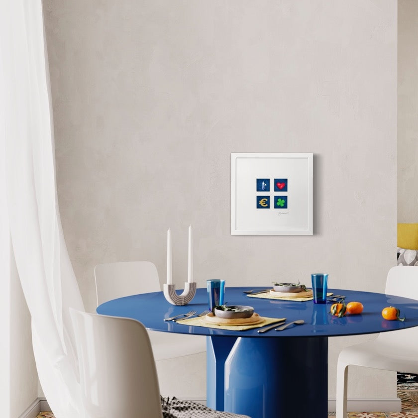 Gesundheit, Liebe, Wohlstand & Glück (3D-Bild)
