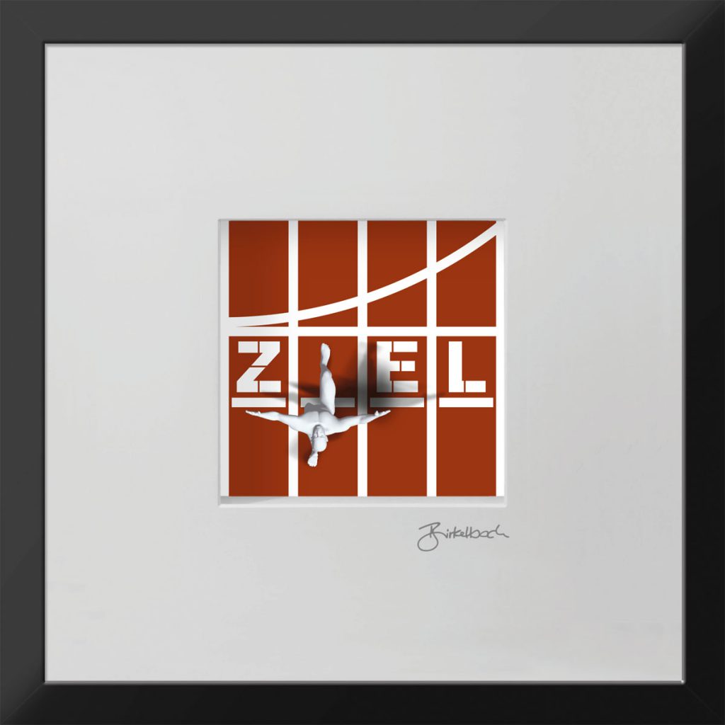 Das Ziel erreicht (3D-Bild)