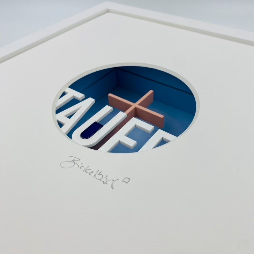 Taufe – 3D-Objektbild – Unvergessliches Geschenk zur Taufe