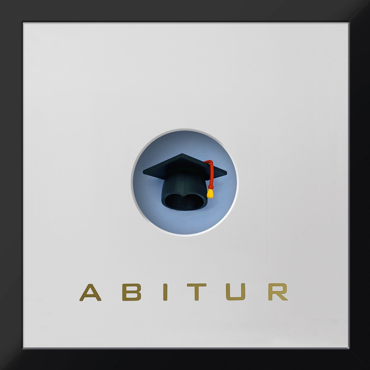 Abitur – 3D-Objektbild – Doktorhut – Hochwertiges Geschenk zum Schulabschluss