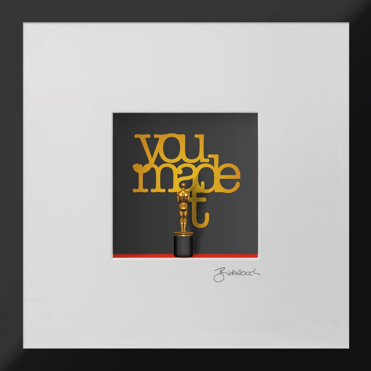 You Made It – 3D-Objektbild als Glückwunschgeschenk