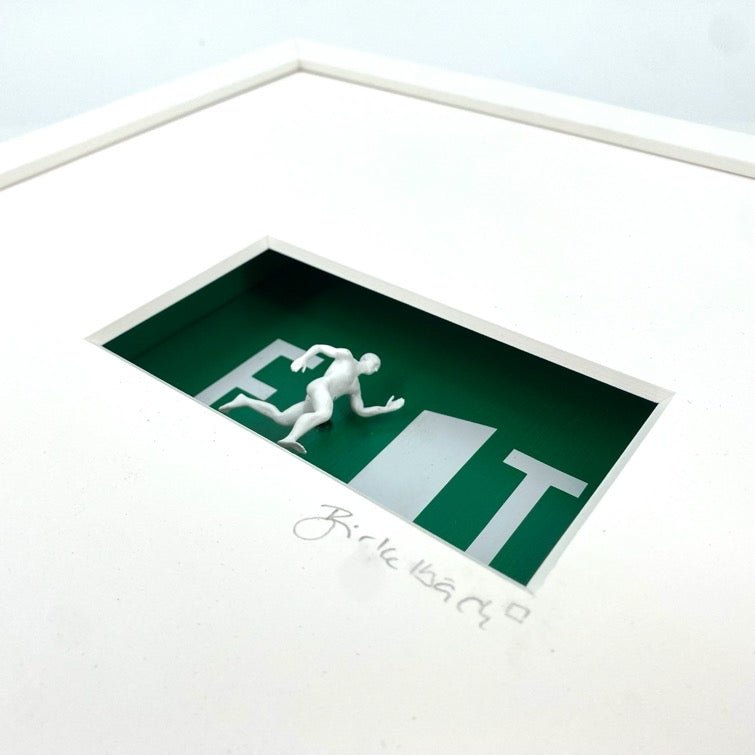 Es gibt immer einen Exit – 3D-Objektbild als Motivationsgeschenk