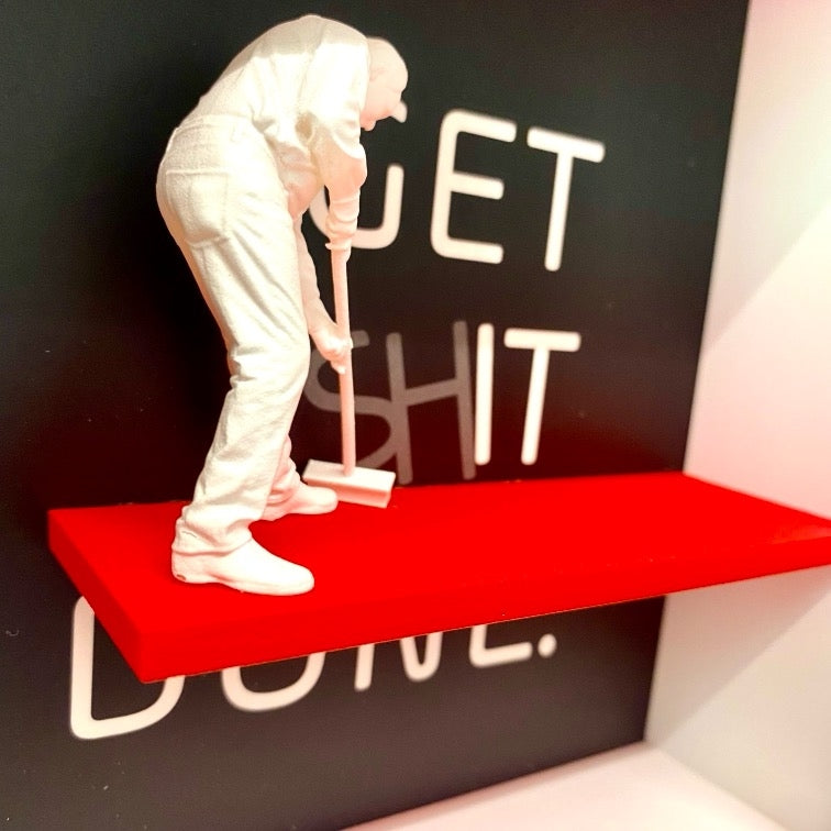 3D-Objektbild 'Get Shit Done', Detailansicht Typografie