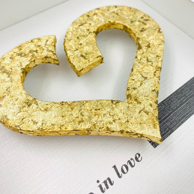 Two in Love – 3D-Objektbild – Hochwertiges Geschenk für Verliebte