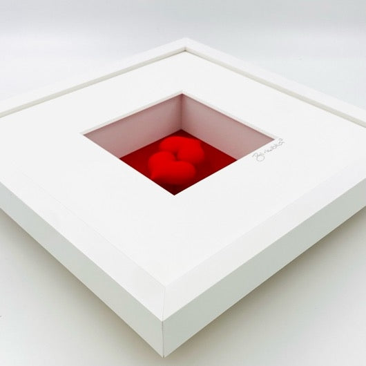Küss mich – 3D-Objektbild – Romantisches Geschenk für Paare
