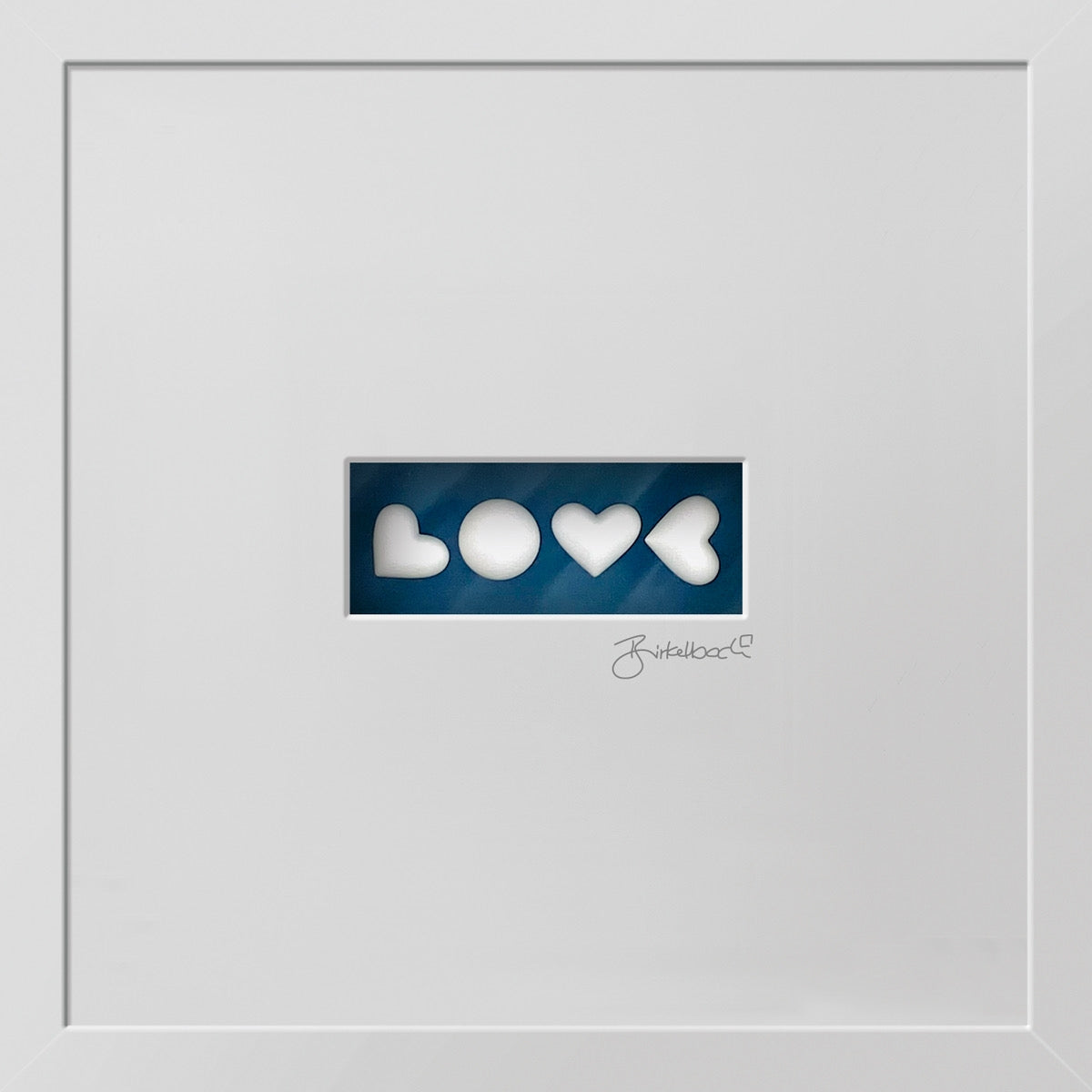 Love is in the Air – 3D-Objektbild – Hochwertiges Geschenk für Verliebte