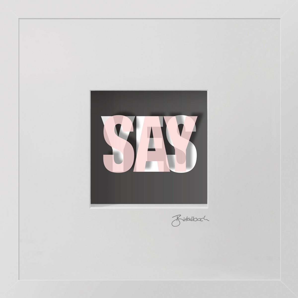 Say Yes – 3D-Objektbild – Origineller Heiratsantrag