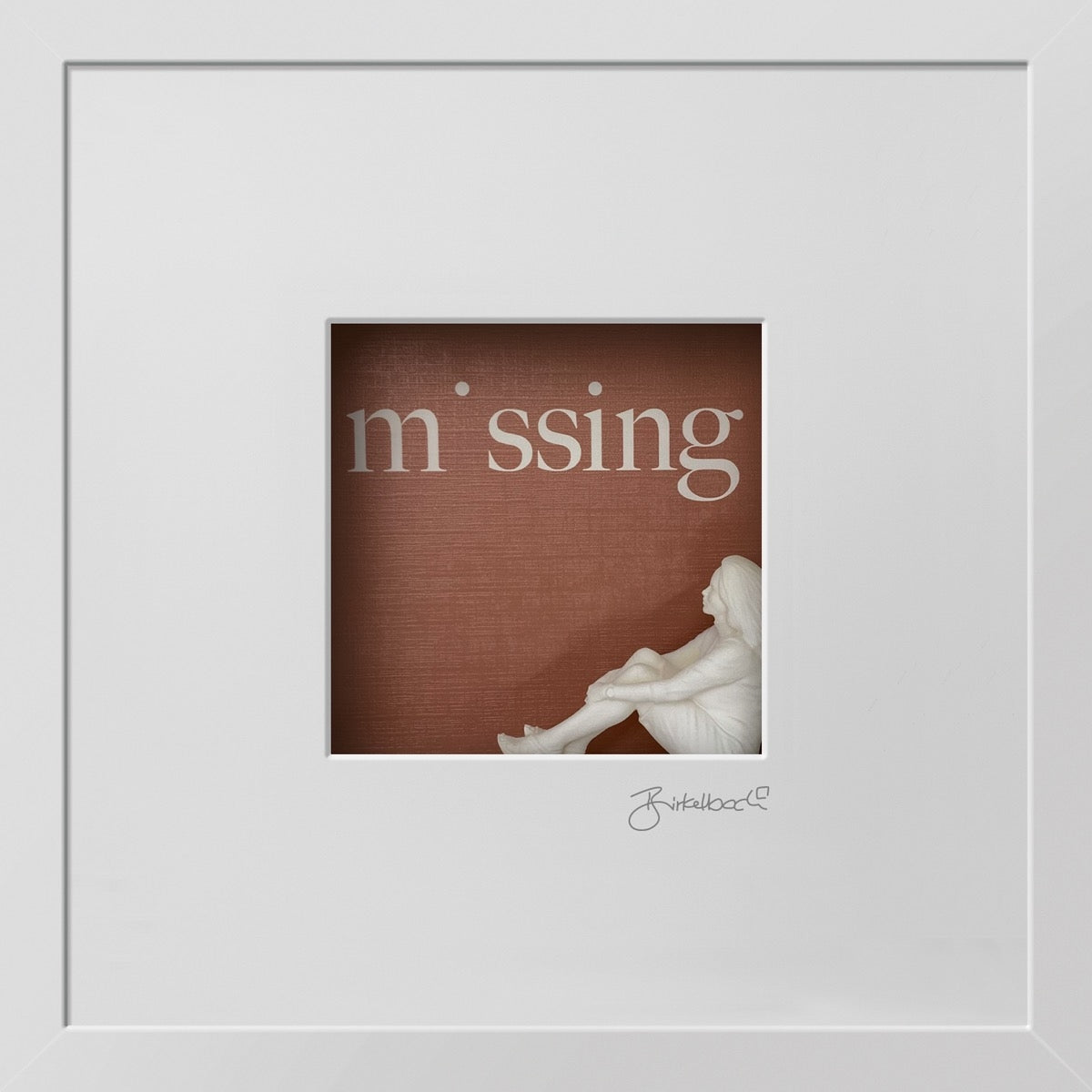 Missing – 3D-Objektbild – Melancholisches Geschenk für Einsame