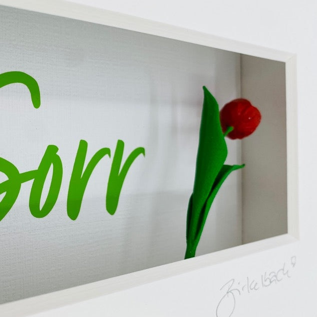 Sorry – 3D-Objektbild – Originelles Entschuldigungsgeschenk