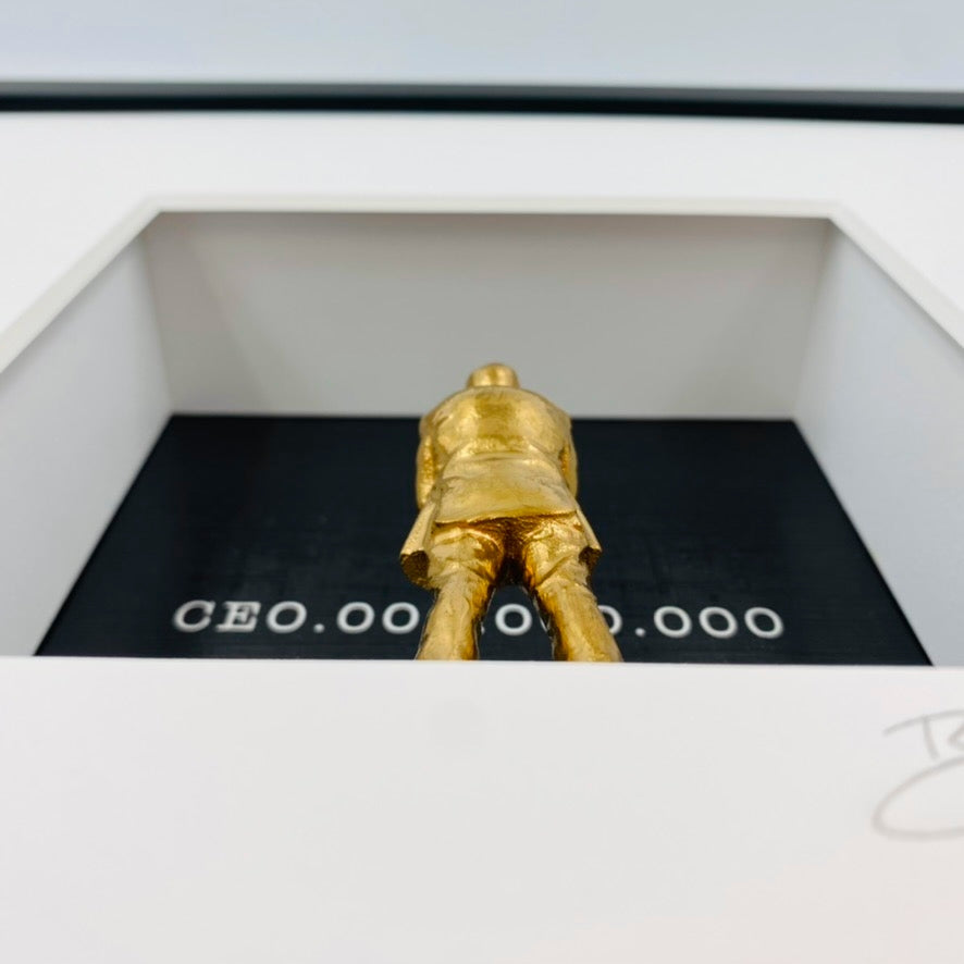 3D-Wandbild 'CEO', Seitenansicht mit Tiefenwirkung