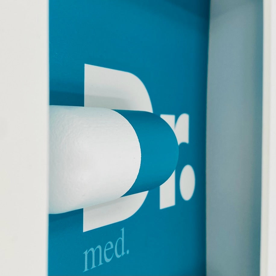 3D-Objektbild 'Dr. med.', Detailansicht Pillen-Motiv