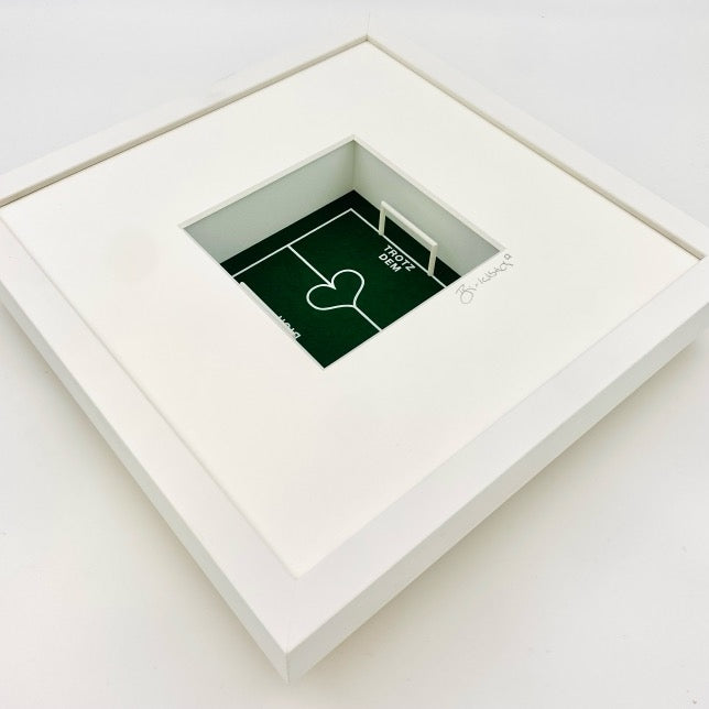Fußball-Liebe – 3D-Objektbild – Hochwertiges Geschenk für Fußballer