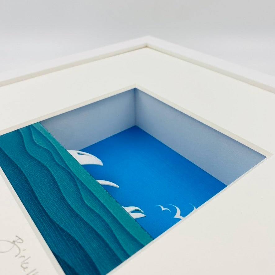 3D-Objektbild 'Sailing', Detailansicht Typografie