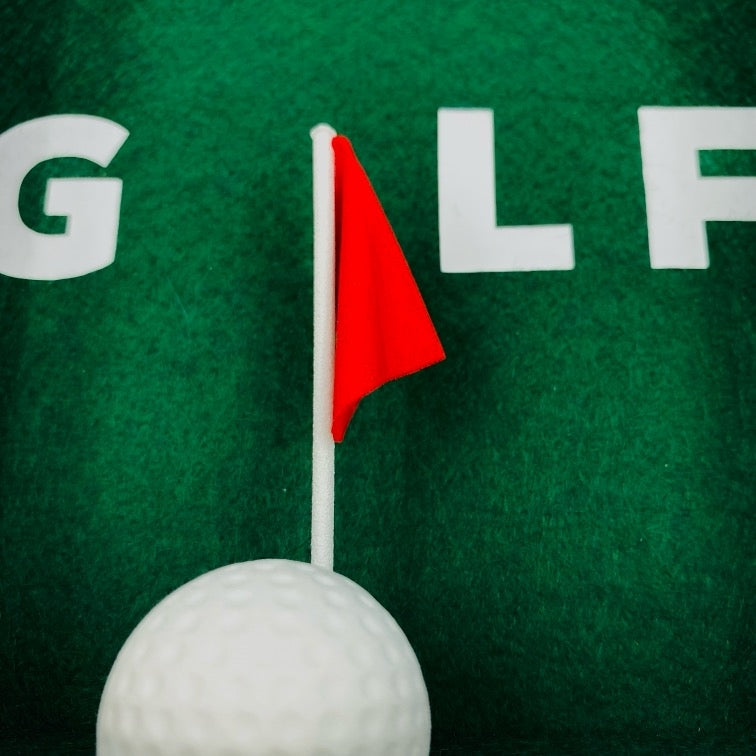 Golf – 3D-Objektbild – Hochwertiges Geschenk für Golfer