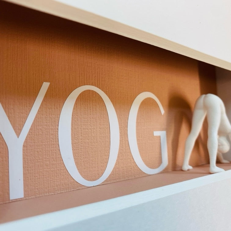 Yoga – 3D-Objektbild – Hochwertiges Geschenk für Yogafans