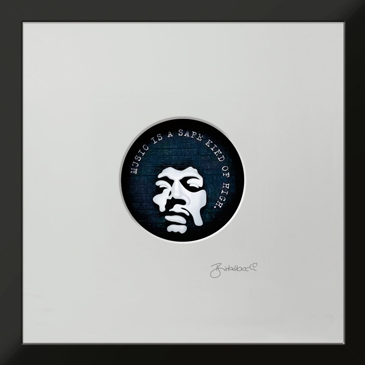 Jimi Hendrix – 3D-Objektbild – Hochwertiges Geschenk für Rockfans
