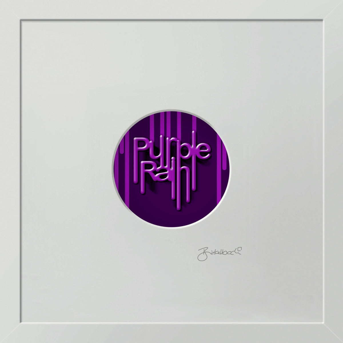Prince Purple Rain – 3D-Objektbild – Hochwertiges Geschenk für Prince-Fans