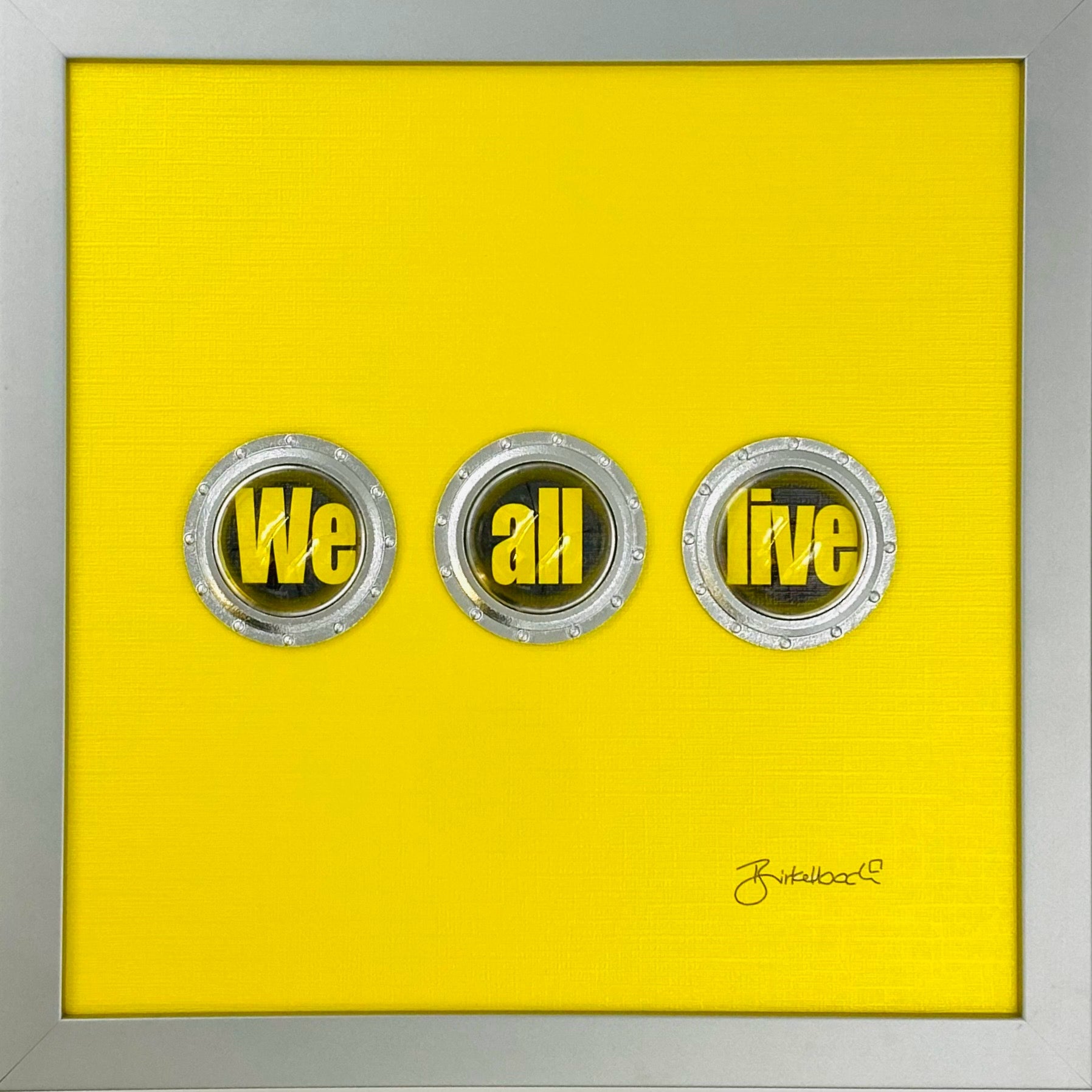 Beatles We All Live – 3D-Objektbild – Hochwertiges Geschenk für Beatles-Fans