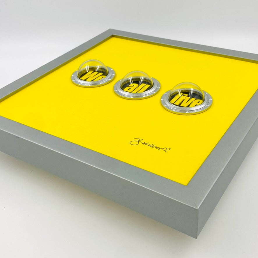 Beatles We All Live – 3D-Objektbild – Hochwertiges Geschenk für Beatles-Fans