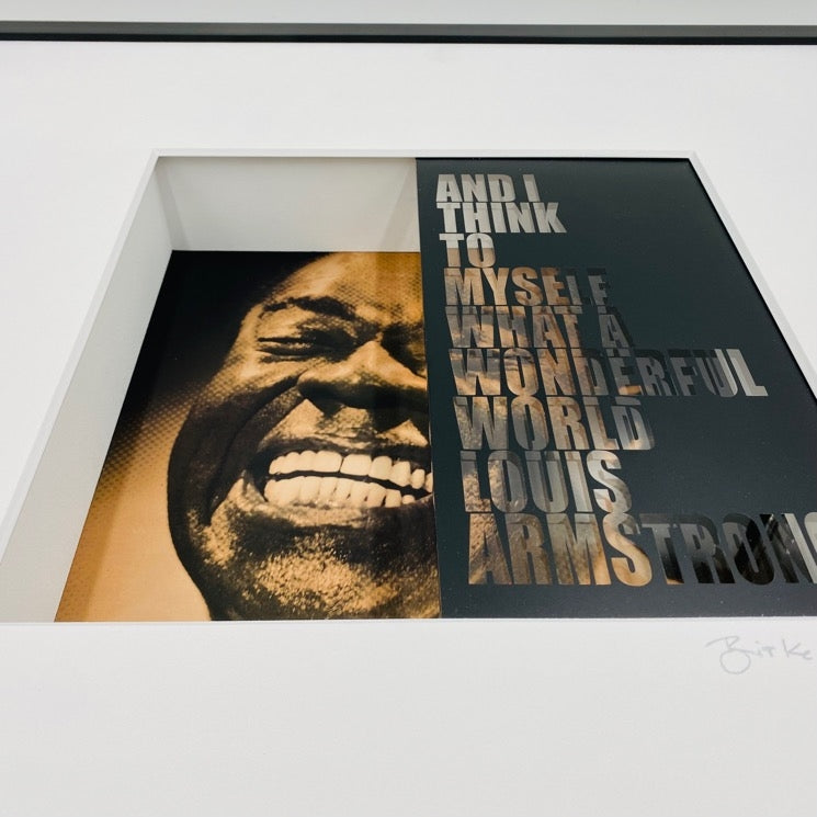 Louis Armstrong: What a wonderful world 3D-Kunstwerk