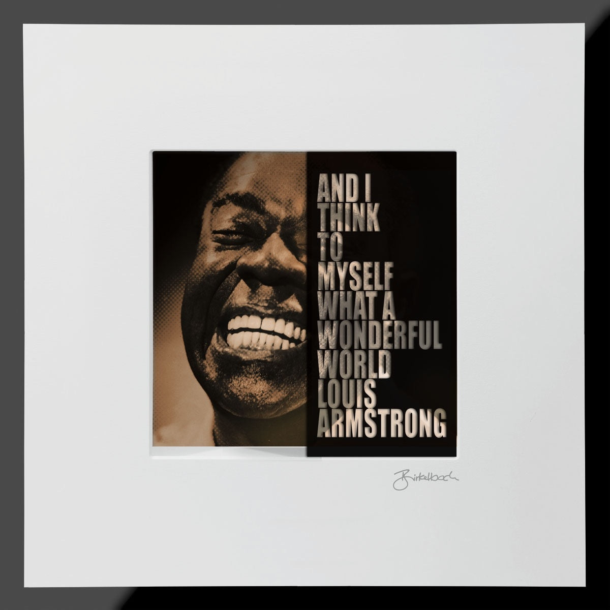 Louis Armstrong – 3D-Objektbild – Hochwertiges Geschenk für Jazzliebhaber