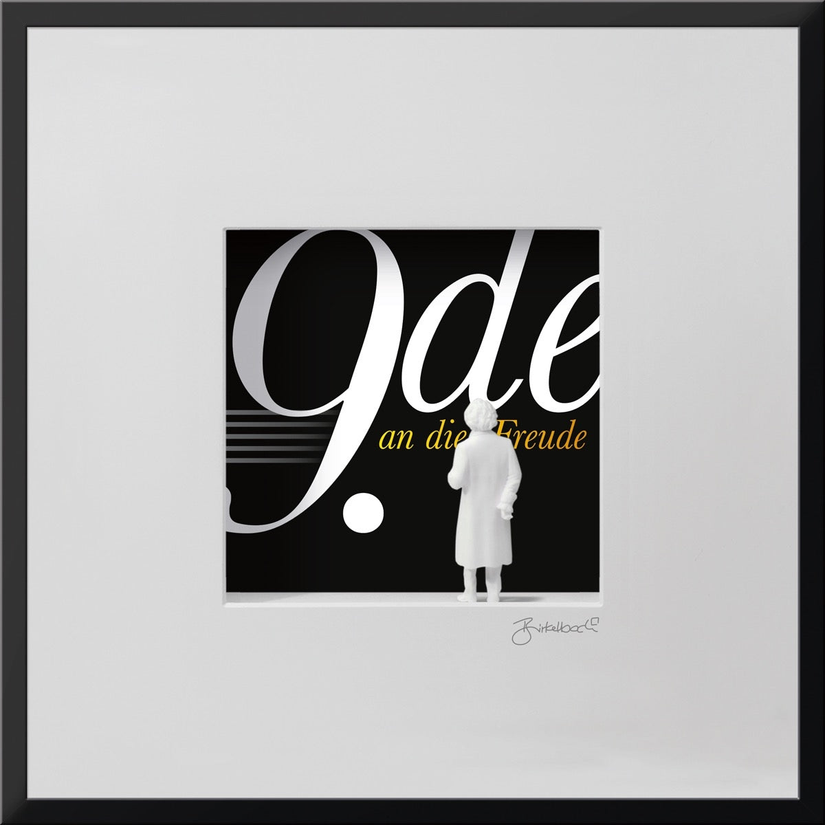 Beethoven Ode an die Freude – 3D-Objektbild als Hommage