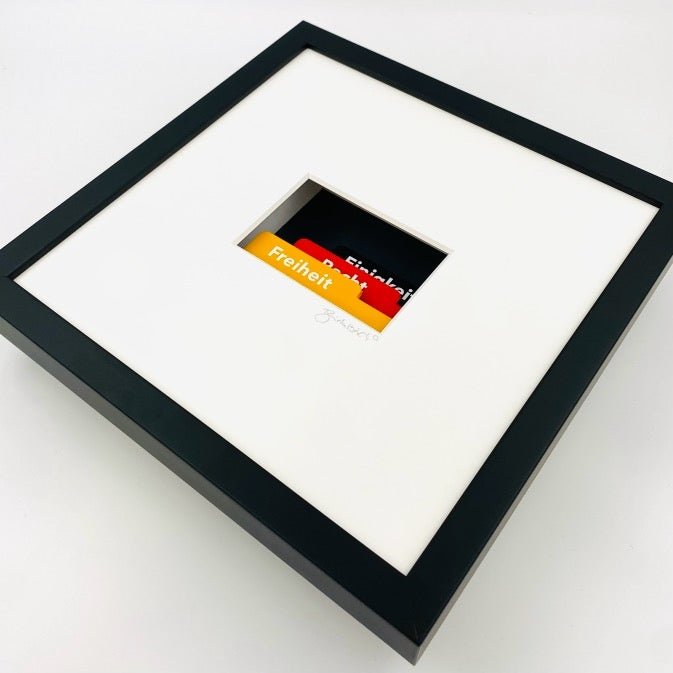 Deutschland – 3D-Objektbild – Patriotisches Geschenk mit Augenzwinkern