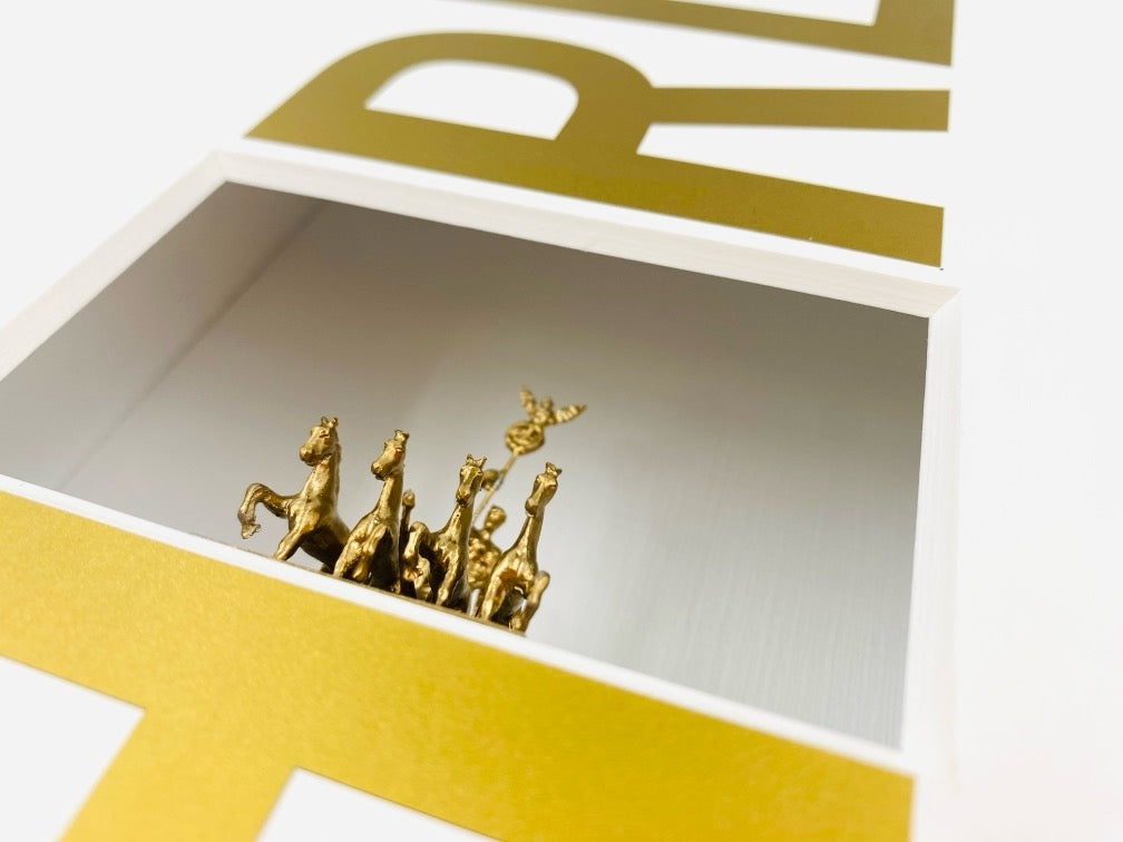 3D-Wandbild 'Berlin', Seitenansicht mit Tiefenwirkung