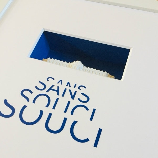 Sanssouci – 3D-Objektbild – Geschenk für Potsdam- und Preußen-Fans