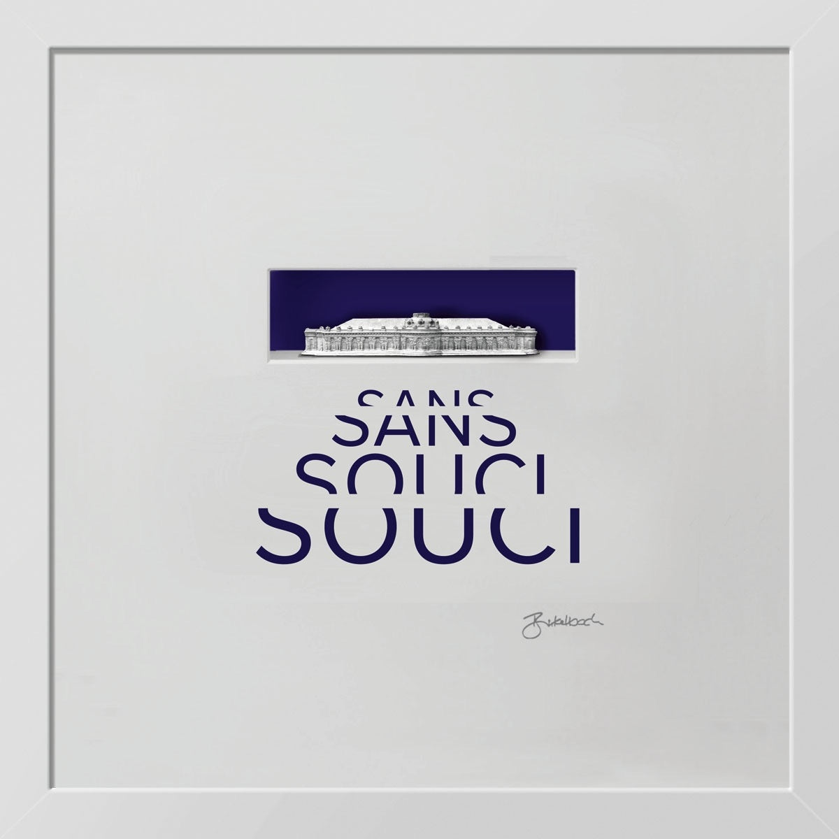 Sanssouci – 3D-Objektbild – Geschenk für Potsdam- und Preußen-Fans