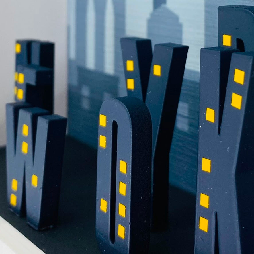 New York – 3D-Objektbild – Geschenk für New York-Fans