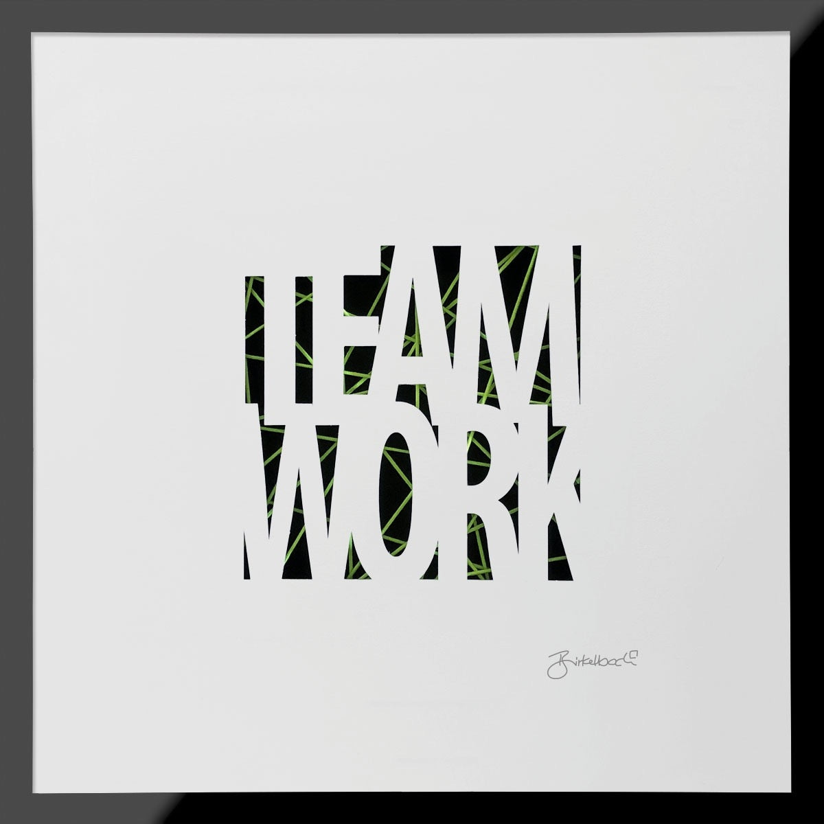 Team Work – 3D-Objektbild für Teams & Führungskräfte