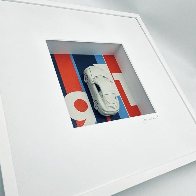 Porsche 911 – 3D-Objektbild - Statement für die Wand