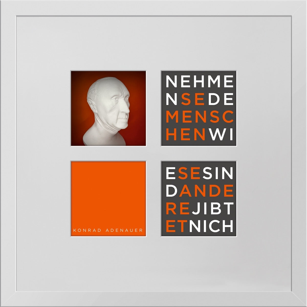 Konrad Adenauer – 3D-Objektbild als Hommage