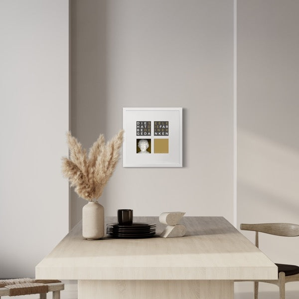 3D-Wandbild 'Mark Aurel' im Wohnraum