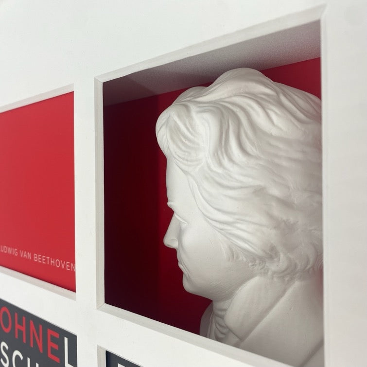 3D-Objektbild 'Ludwig van Beethoven', Detailansicht Gipsbüste