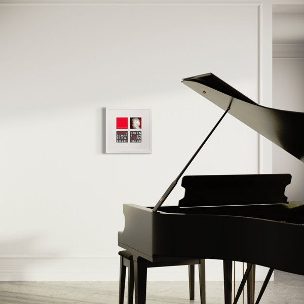 3D-Wandbild 'Ludwig van Beethoven' im Wohnraum