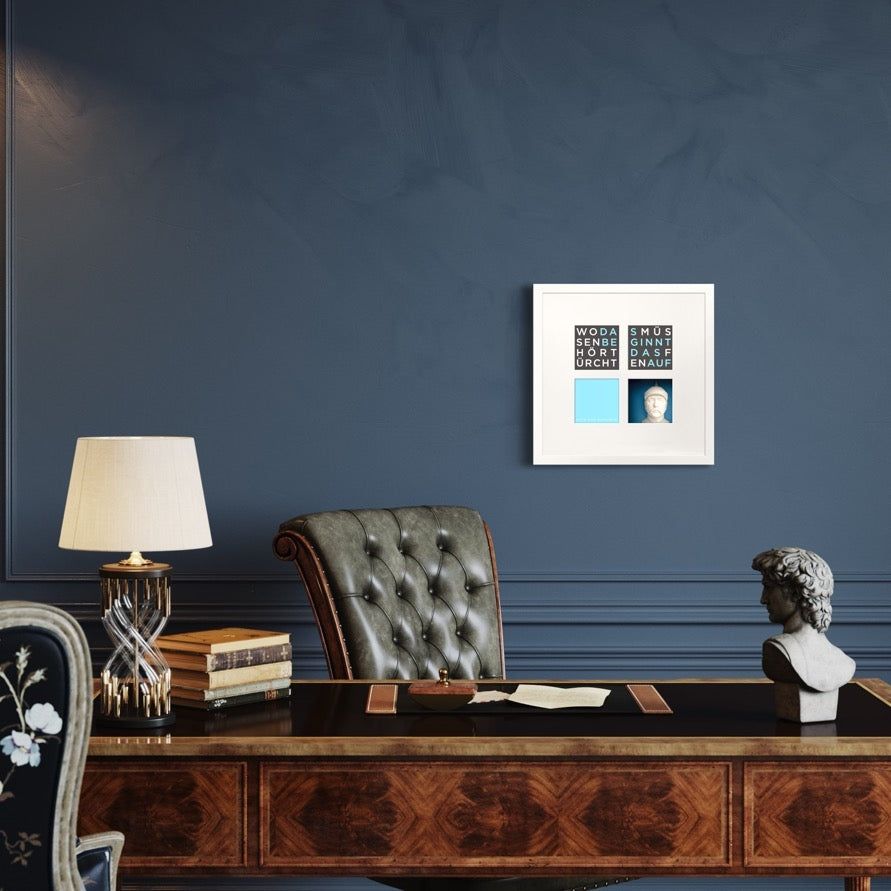 3D-Wandbild 'Otto von Bismarck' im Wohnraum