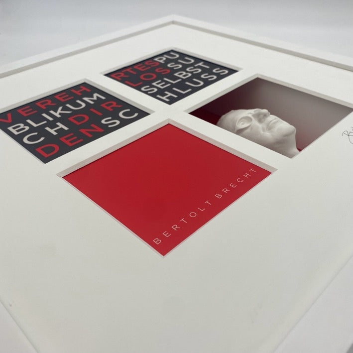 Bertolt Brecht – 3D-Objektbild als Hommage