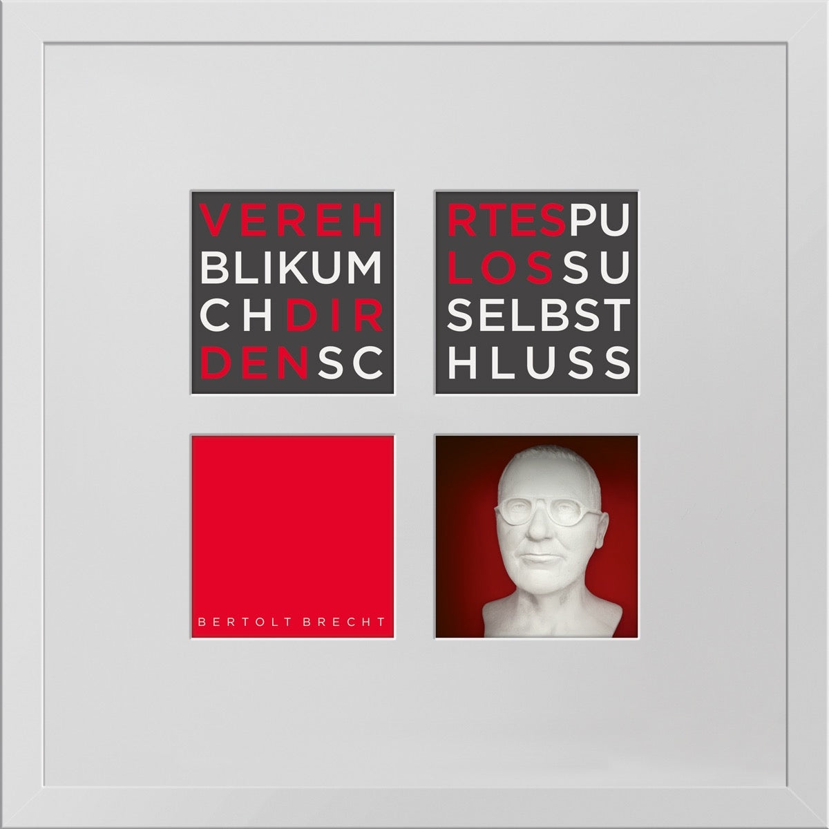 Bertolt Brecht – 3D-Objektbild als Hommage