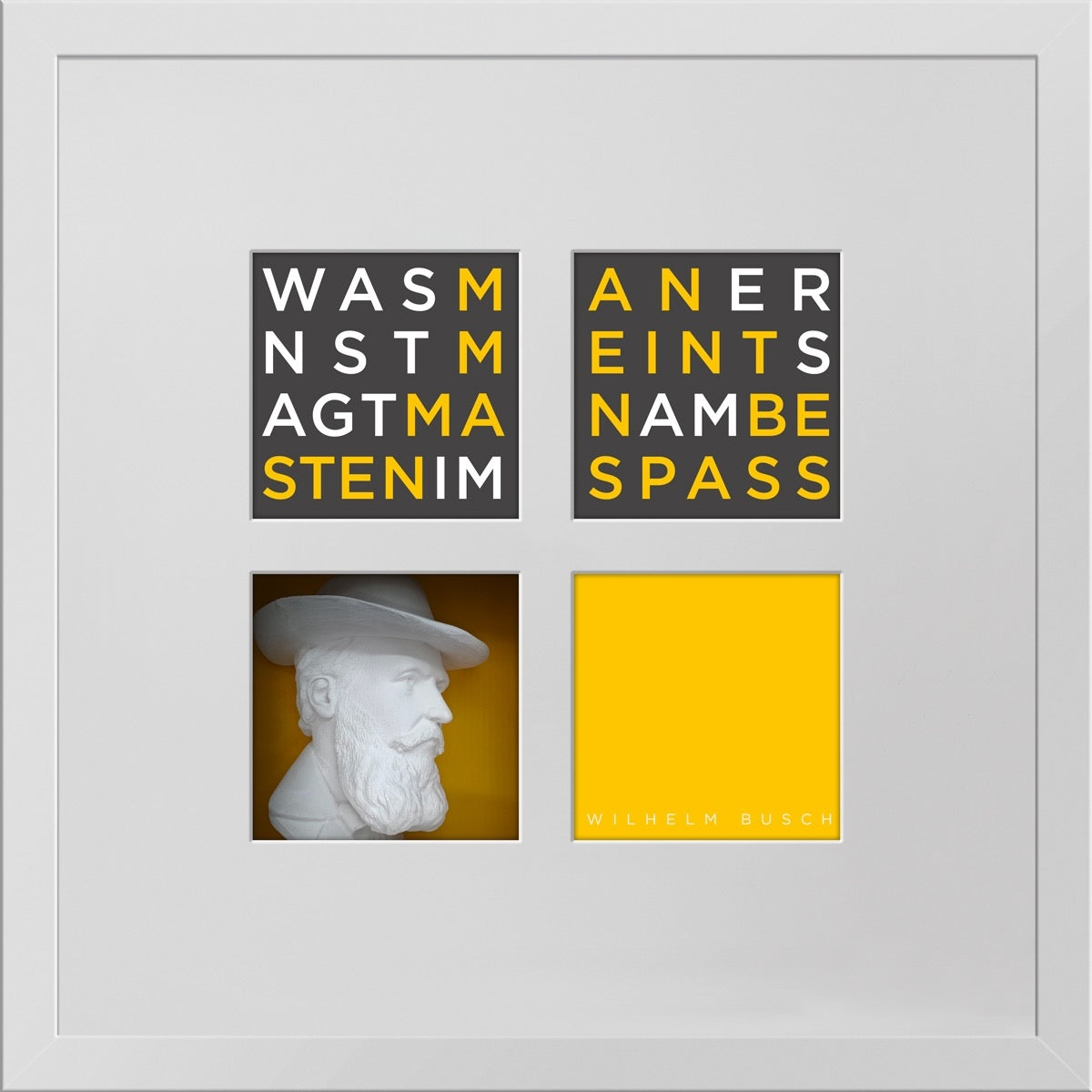 Wilhelm Busch – 3D-Objektbild als Hommage