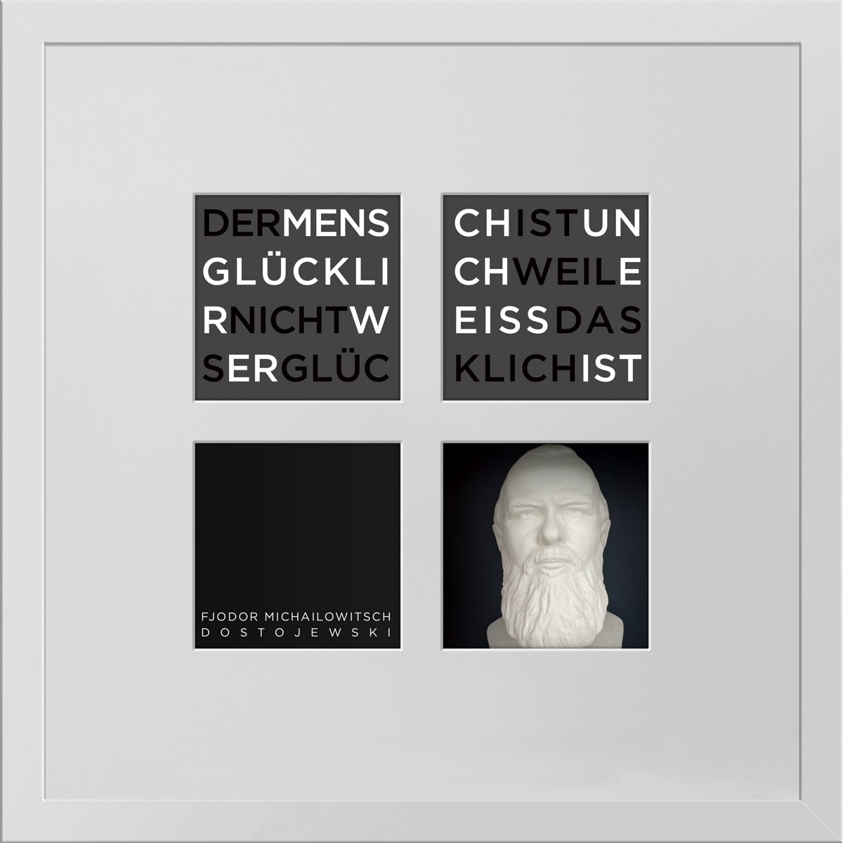 Dostojewski – 3D-Objektbild als Hommage