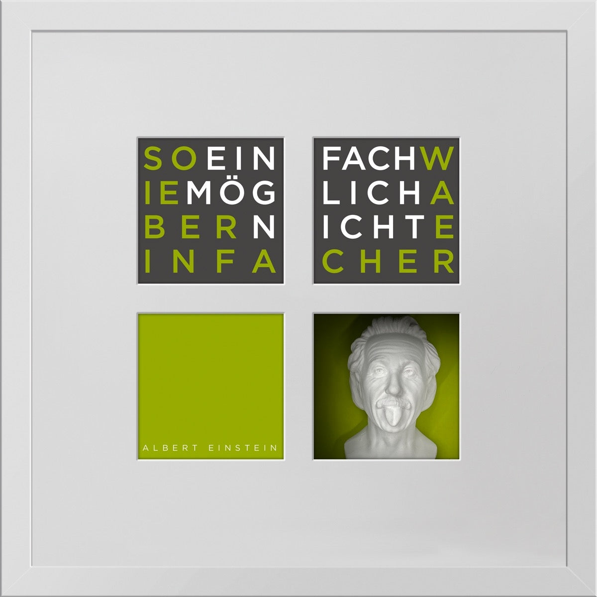 Albert Einstein – 3D-Objektbild als Hommage (I)