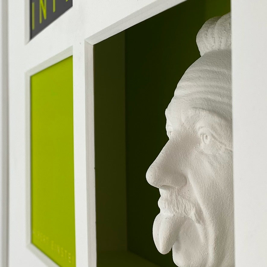 3D-Wandbild 'Albert Einstein' im Wohnraum