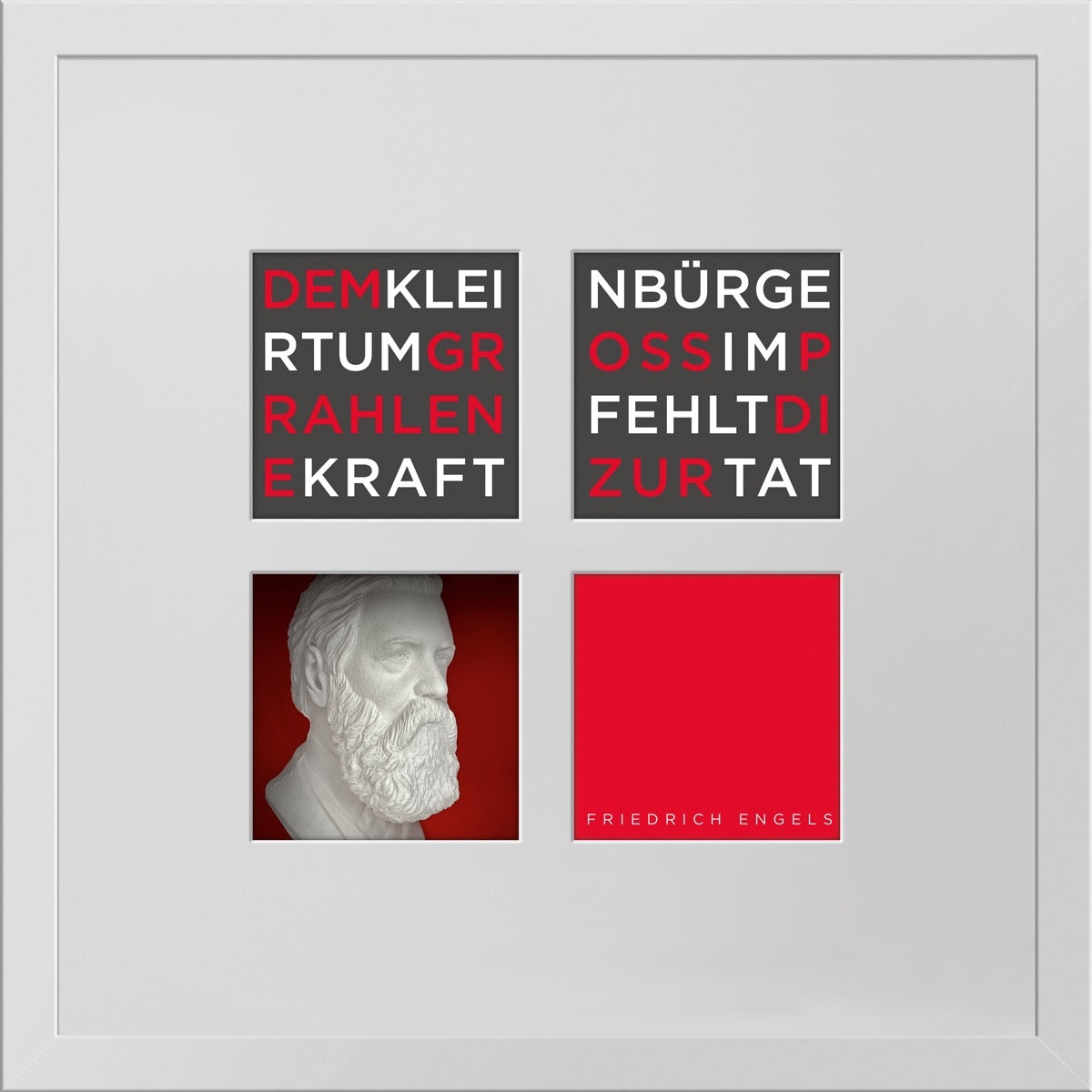 Friedrich Engels – 3D-Objektbild als Hommage