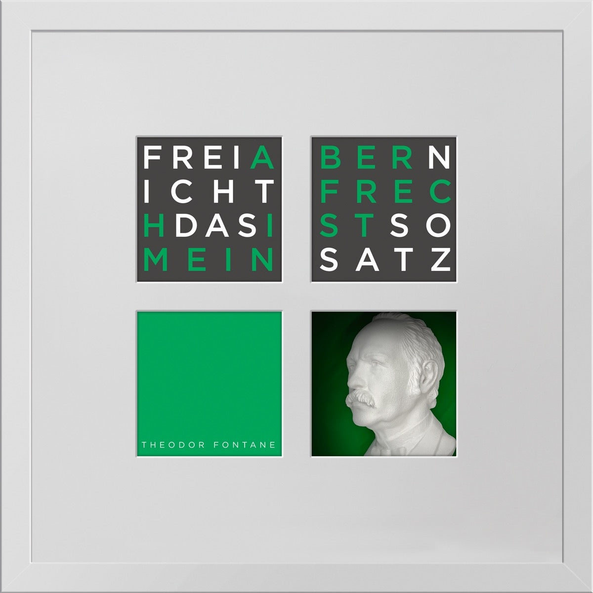 Theodor Fontane – 3D-Objektbild als Hommage