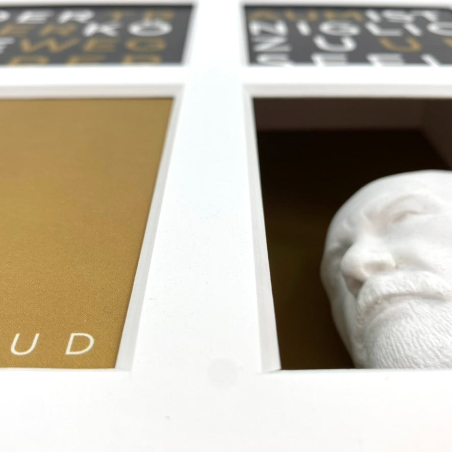 3D-Objektbild 'Sigmund Freud', Detailansicht Gipsbüste