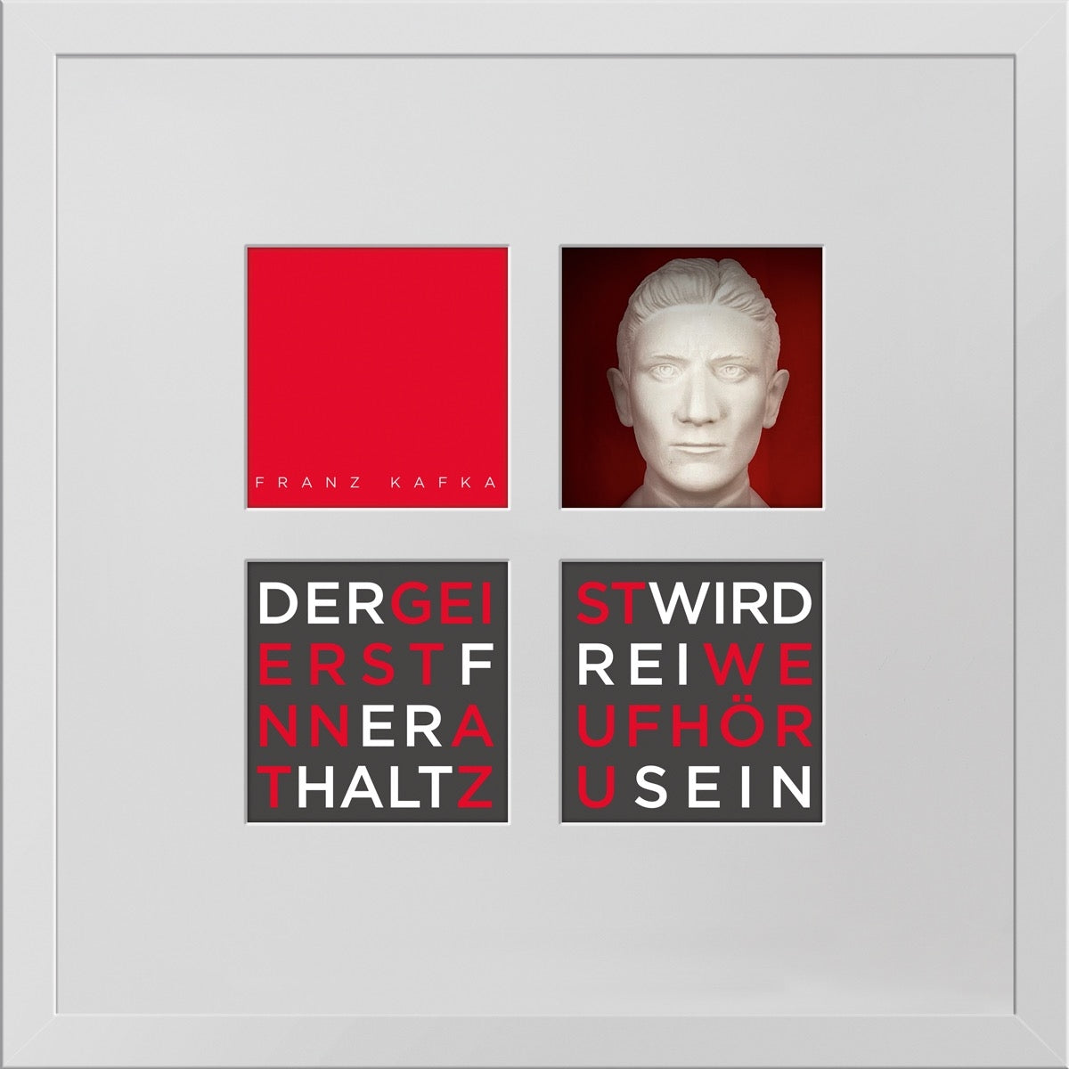 Franz Kafka – 3D-Objektbild als Hommage
