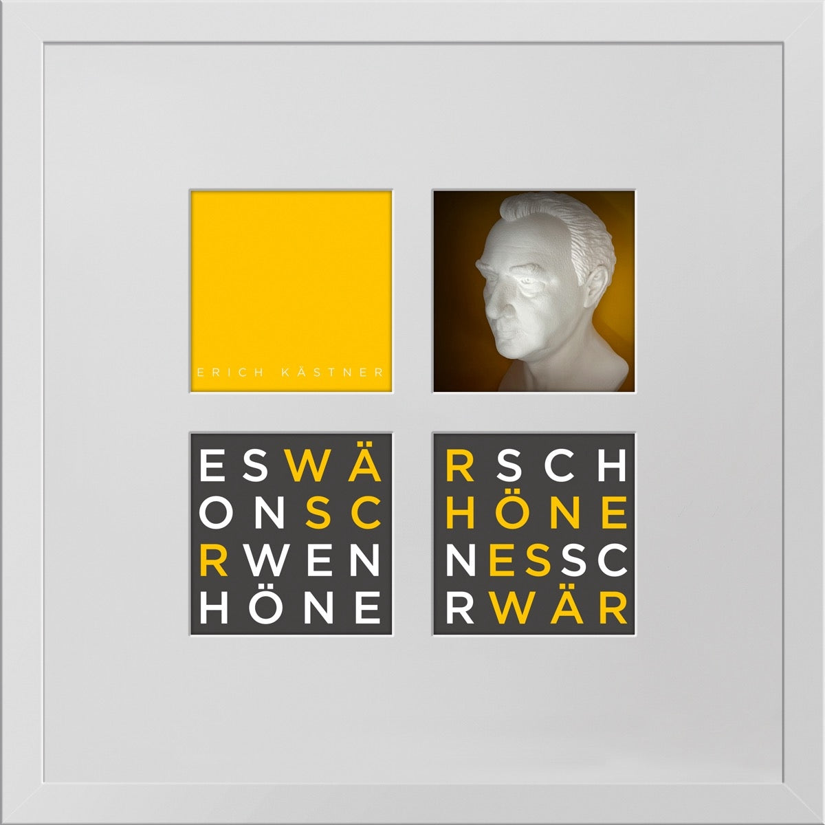 Erich Kästner – 3D-Objektbild als Hommage