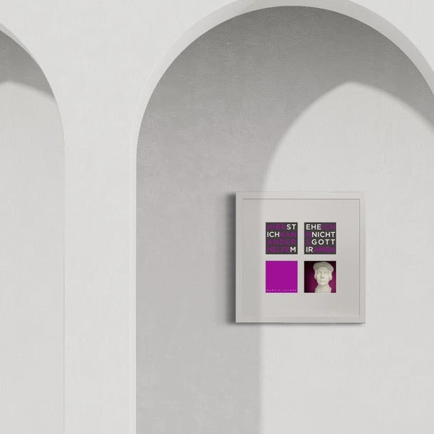 3D-Objektbild 'Martin Luther', Detailansicht Gipsbüste